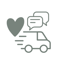 Lieferwagen mit Herz